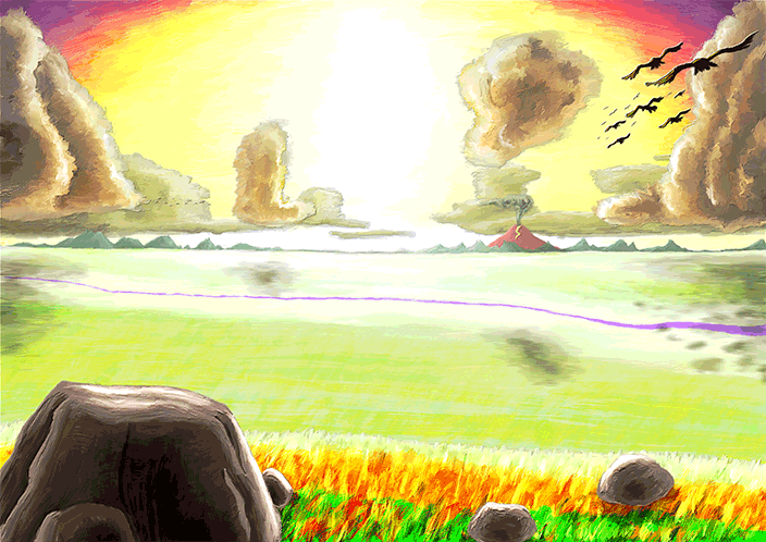 一面に拡がる黄金の大地