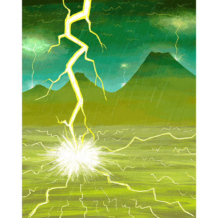 大地を喰らう黄金の豪雷