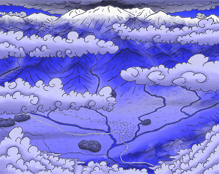 Hokkaido Mt.Asahidake BLUE