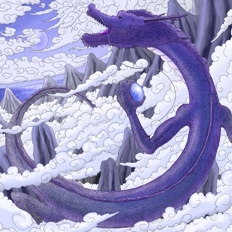 DRAGON GOD IN THE SKY