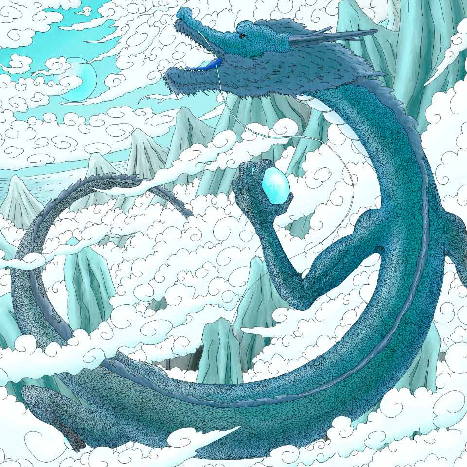 DRAGON GOD IN THE SKY