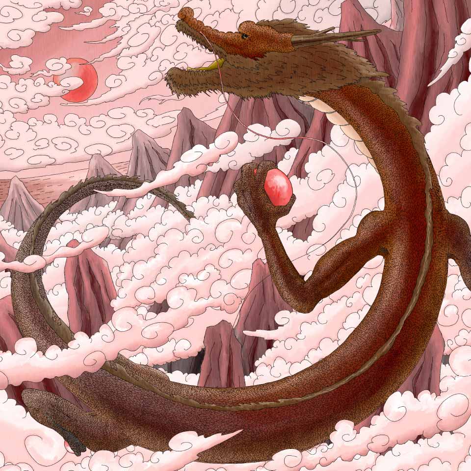 DRAGON GOD IN THE SKY