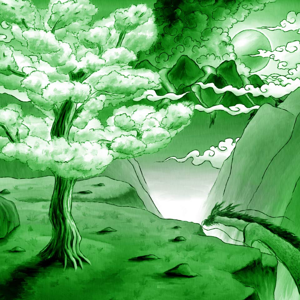 CHERRY BLOSSOMS AND ASO VOLCANO -桜と阿蘇山-