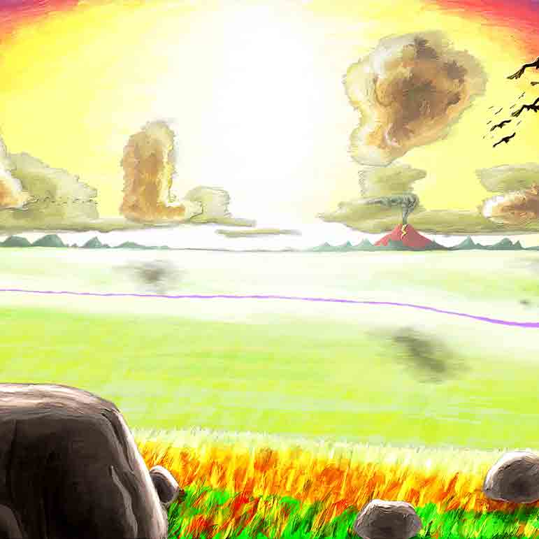 一面に拡がる黄金の大地