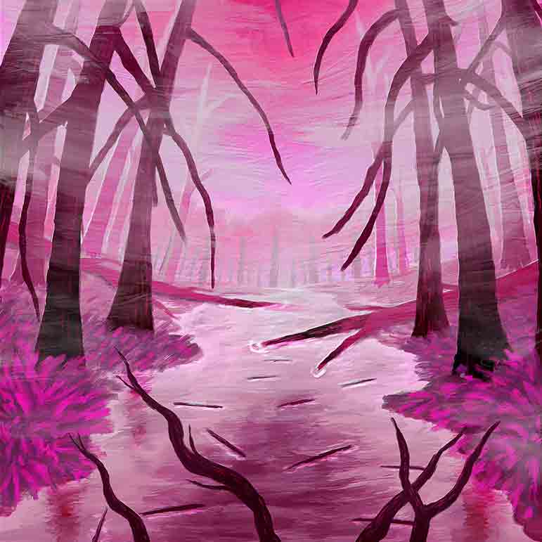 毒々しき薄紅の沼地